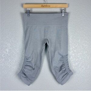 Lululemon In the Flow Crop Leggings, Heathered Medium Grey 8 - Yoga, Activewear